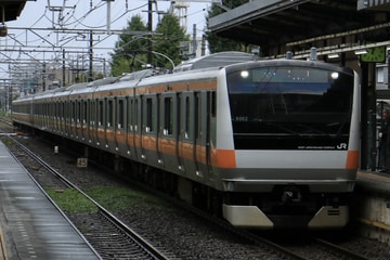 JR東日本E233系トタ青662編成を東中神駅で撮影した画像