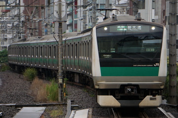 JR東日本E233系ハエ120編成を恵比寿駅で撮影した画像