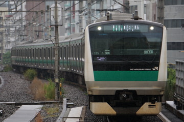 JR東日本E233系ハエ125編成を恵比寿駅で撮影した画像
