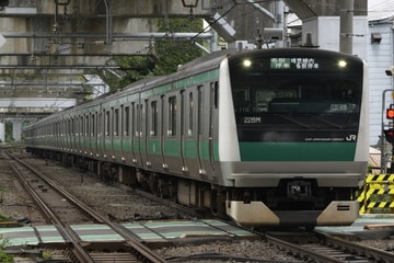 JR東日本E233系ハエ110編成を西大井駅で撮影した画像