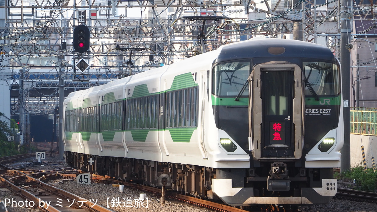 JR東日本 大宮総合車両センター東大宮センター E257系 オオOM-92編成