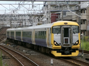 JR東日本E257系NB-04編成を蘇我駅で撮影した画像