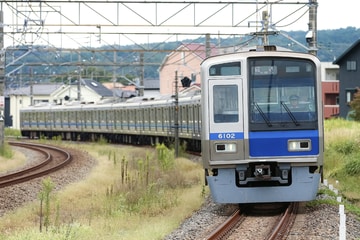 西武鉄道6000系6102fを元加治～飯能間で撮影した画像