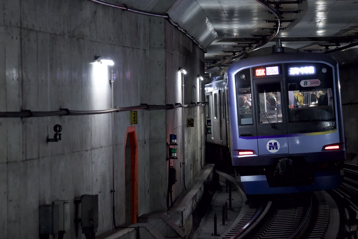 横浜高速鉄道 元住吉検車区 Y500系 Y517F