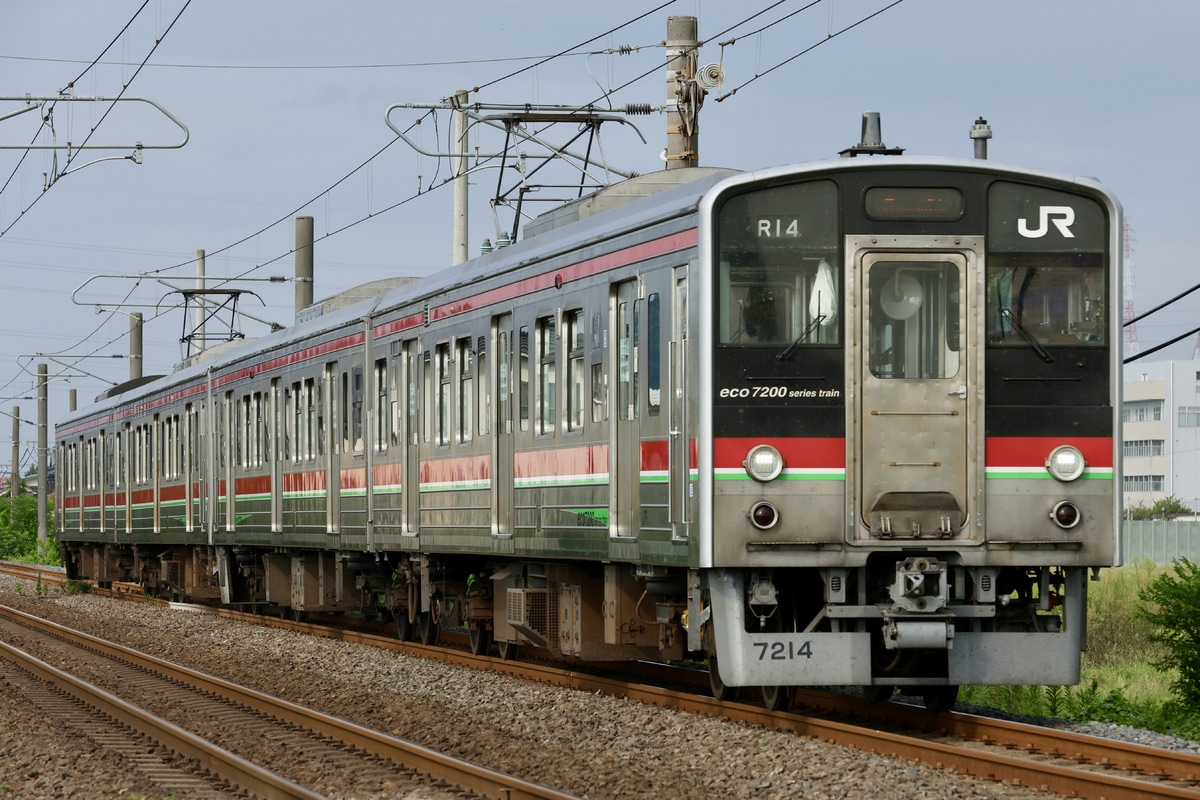 JR四国 高松運転所 7200系 R14編成