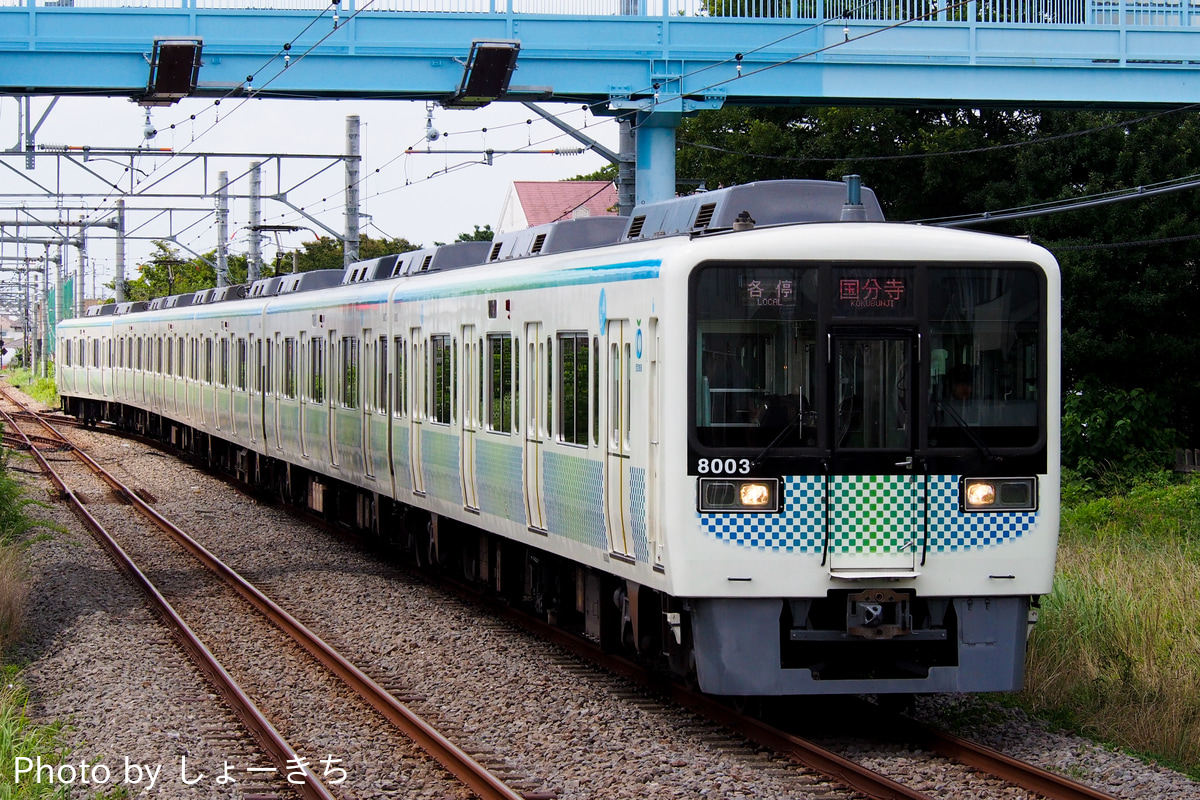 西武鉄道 玉川上水車両管理所 8000系 8103F