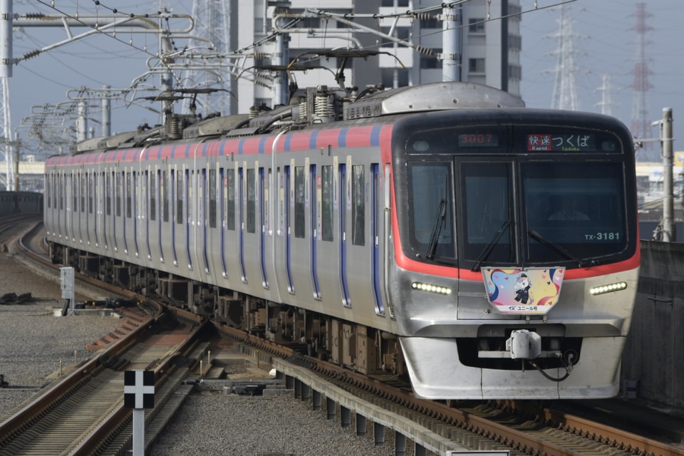 TXTX-3000系第81編成<br class="br-sp" />(TX-3181F)(3181F)(3181編成)の写真