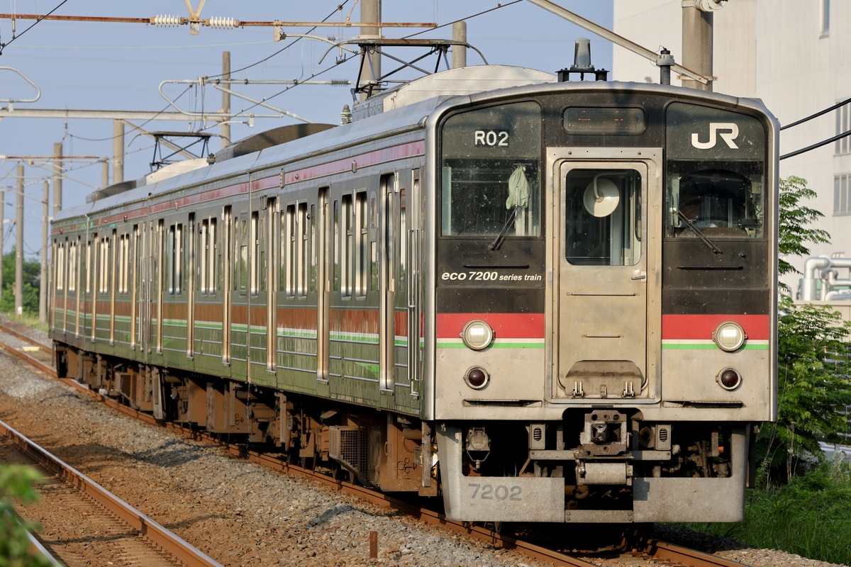JR四国 高松運転所 7200系 R02部編成