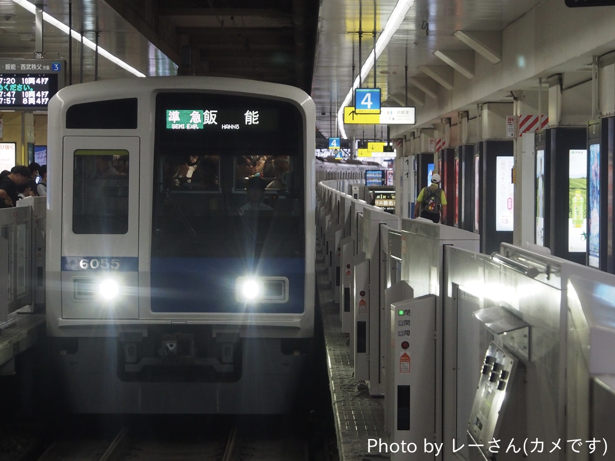 西武鉄道 小手指車両管理所 6000系 6155F