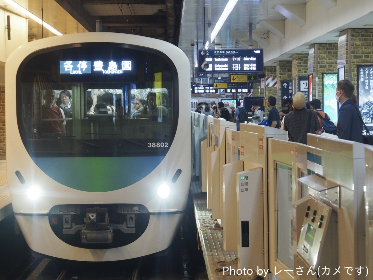 西武鉄道 南入曽車両基地 30000系 38102F