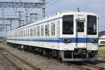 東武鉄道800型805Fを多々良駅で撮影した画像