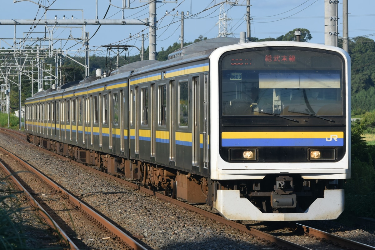 JR東日本 幕張車両センター 209系 マリ603編成