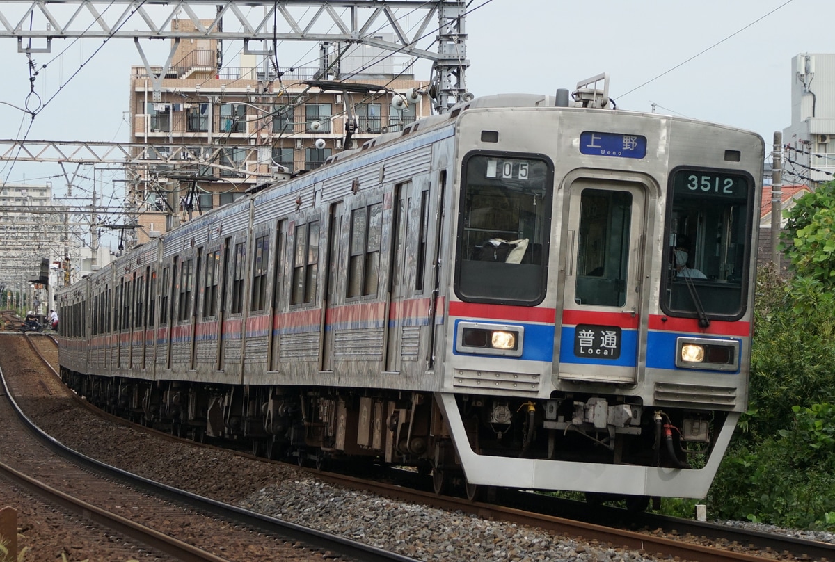 京成電鉄 宗吾車両基地 3500形 3512F
