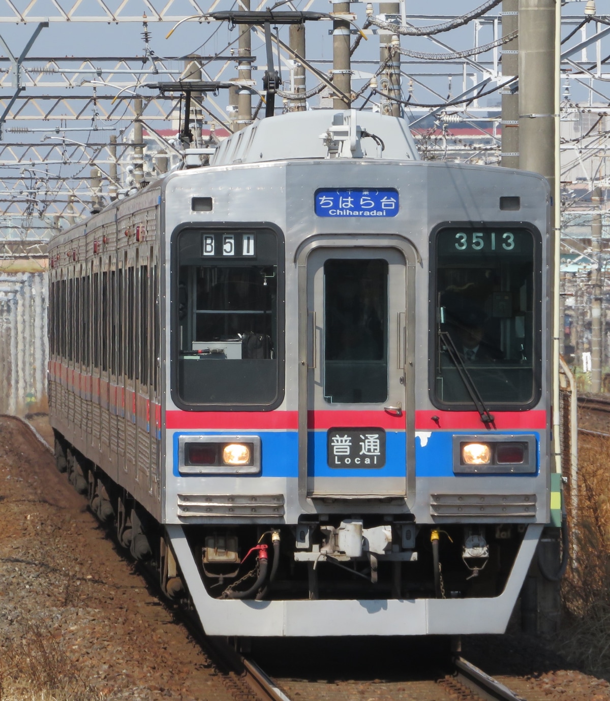 京成電鉄 宗吾車両基地 3500形 3516編成