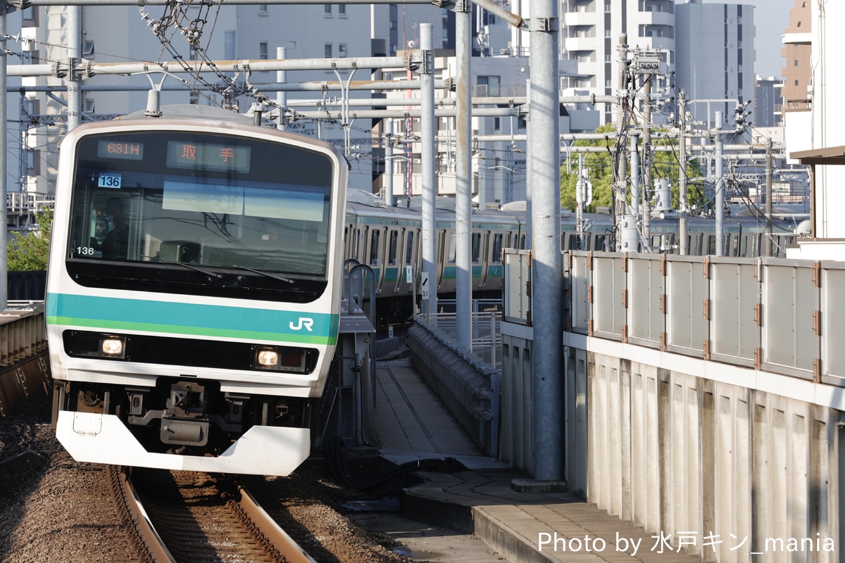 JR東日本 松戸車両センター本区 E231系 マト136編成