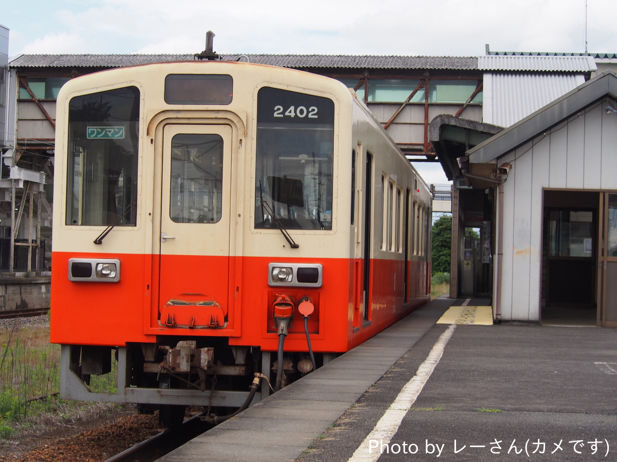 関東鉄道 水海道車両基地 キハ2400 キハ2402
