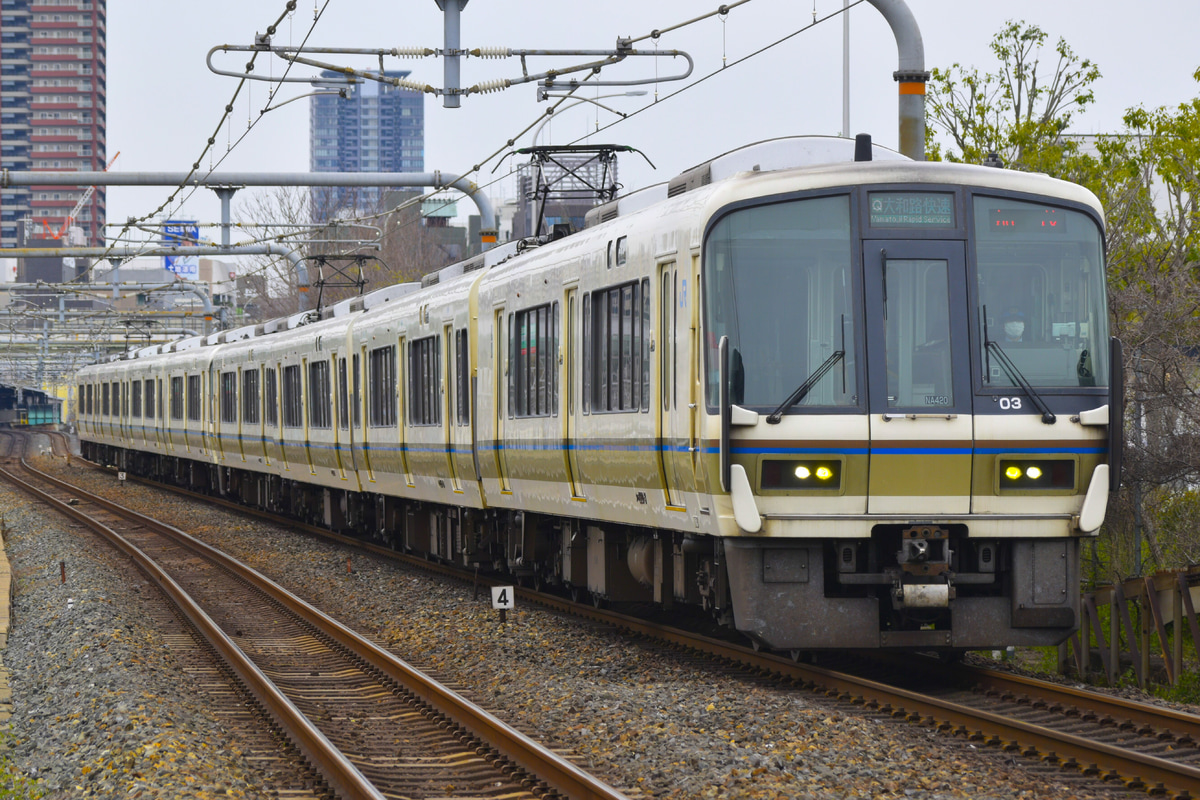 JR東日本 吹田総合車両所奈良支所 221系 NA420編成