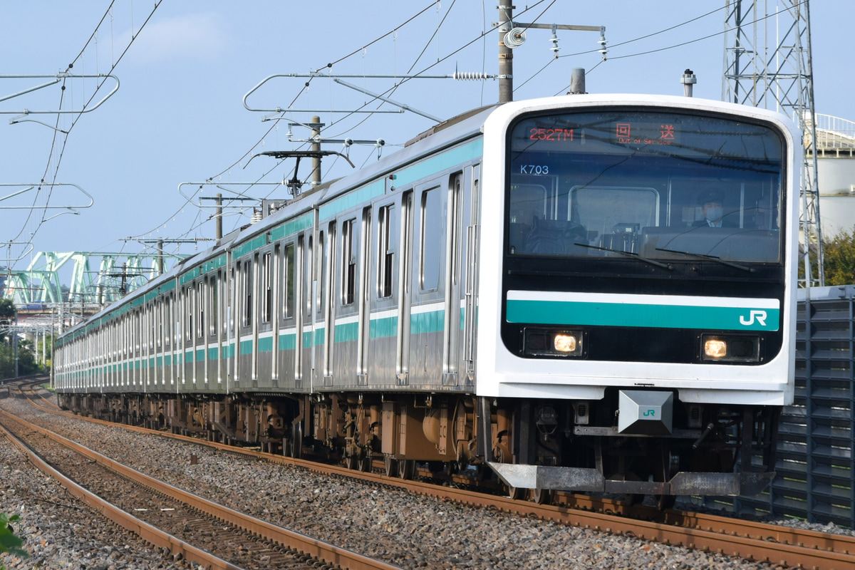 JR東日本 勝田車両センター E501系 カツK703編成