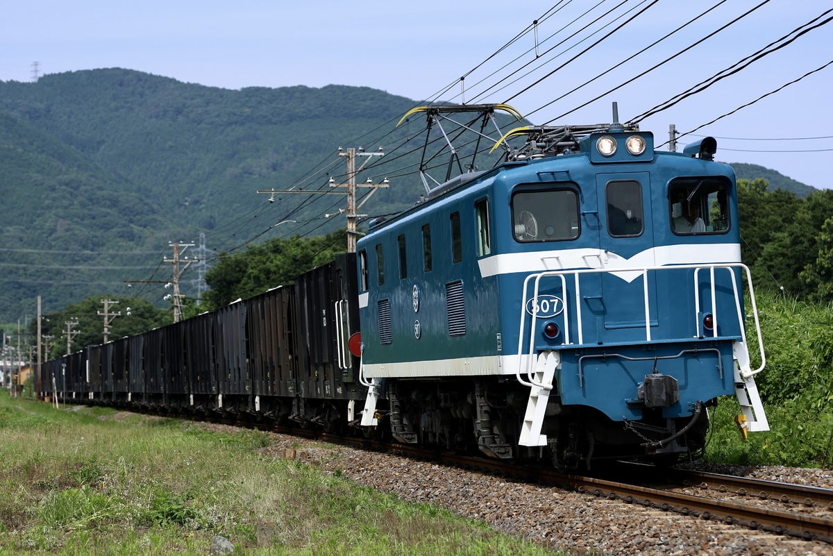 秩父鉄道 広瀬川原車両基地 デキ500形 507