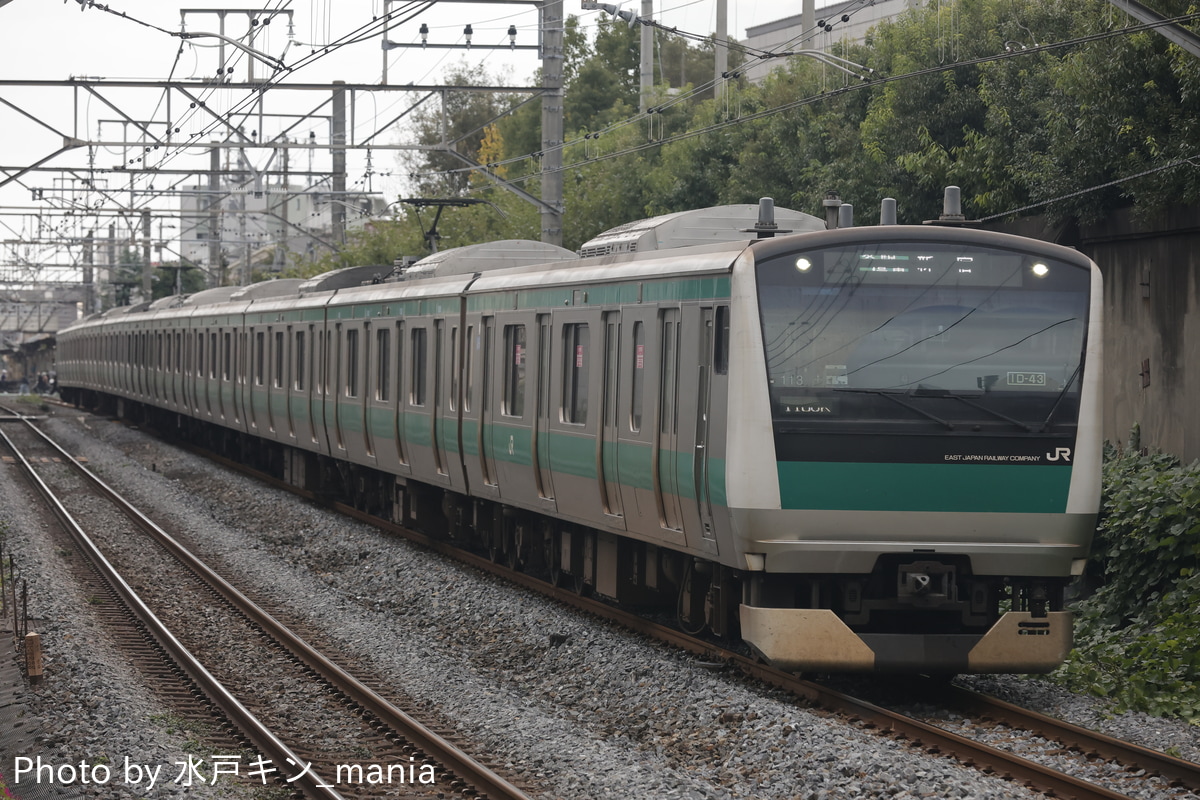 JR東日本 川越車両センター E233系 ハエ113編成