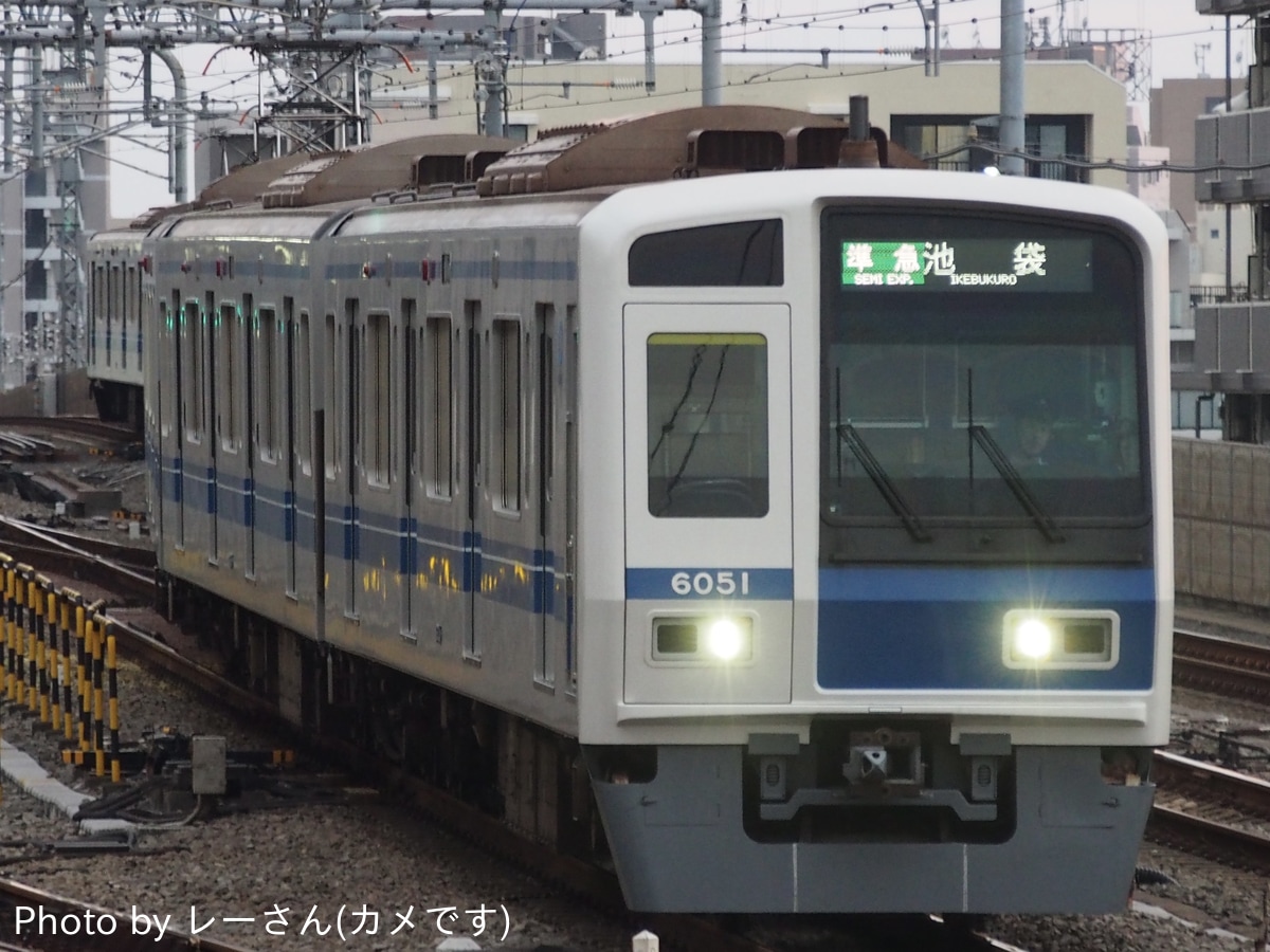 西武鉄道 武蔵丘車両管理所 6000系 6151F