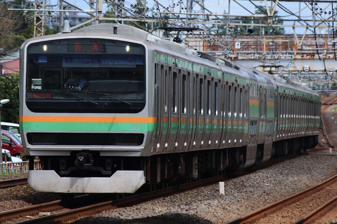 小山車両センターE231系ヤマU504編成を北小金駅で撮影した写真