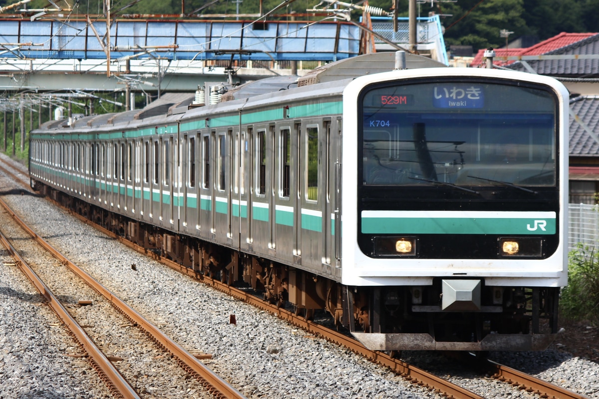 JR東日本 勝田車両センター E501系 カツK704編成