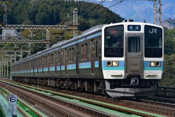 JR東日本211系ナノN609編成を猿橋～鳥沢間で撮影した画像