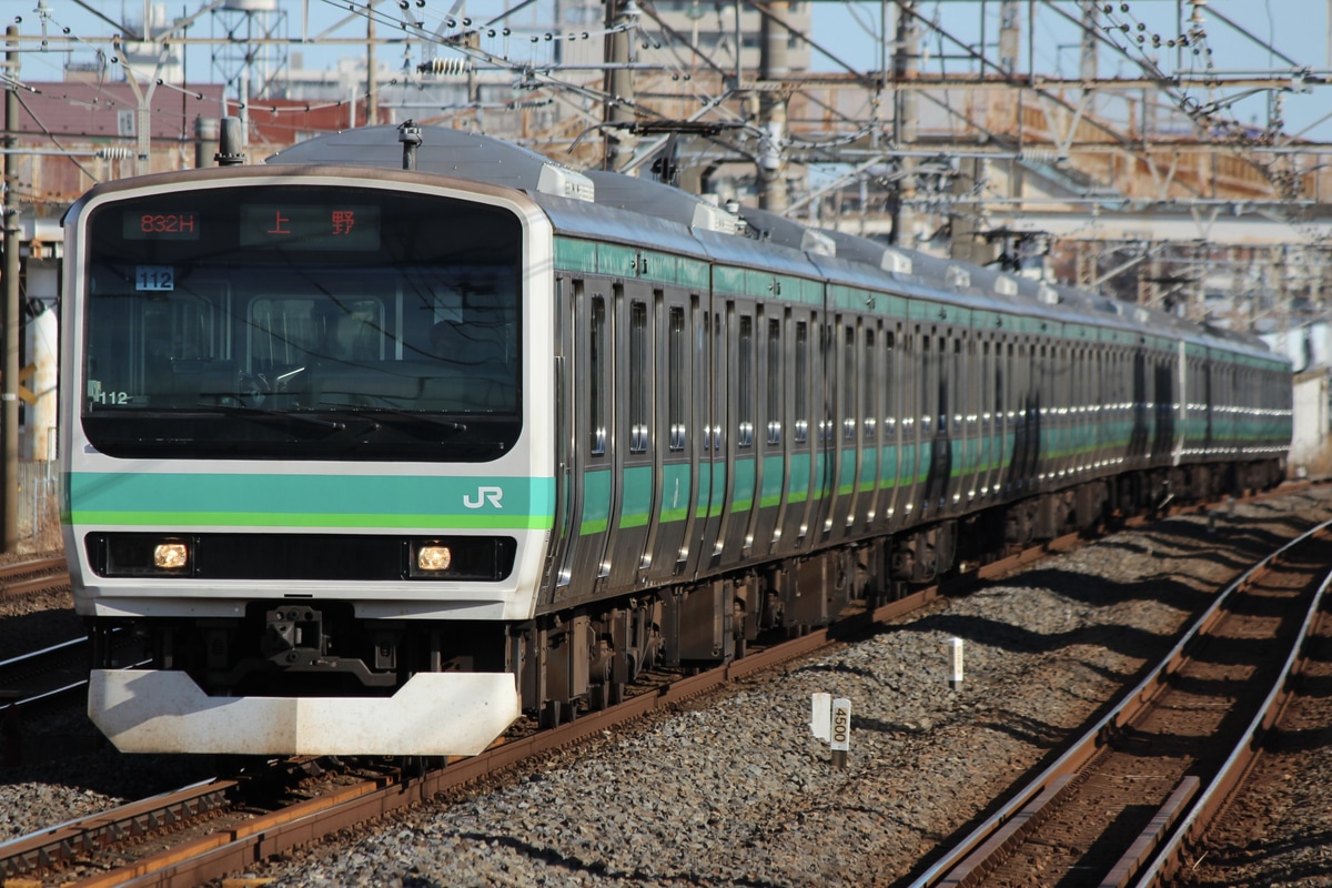 JR東日本 松戸車両センター本区 E231系 マト112