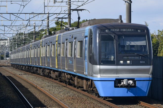 印旛車両基地9100形9118編成を大町駅で撮影した写真
