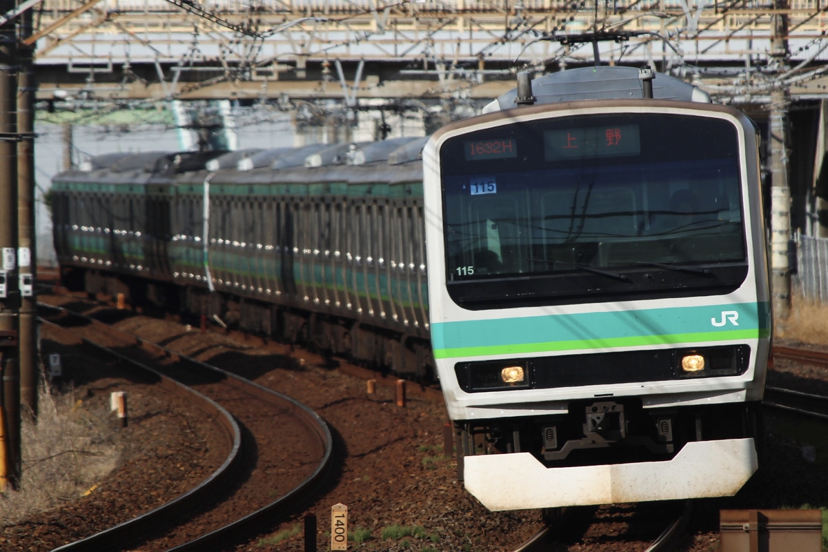 JR東日本 松戸車両センター本区 E231系 マト115