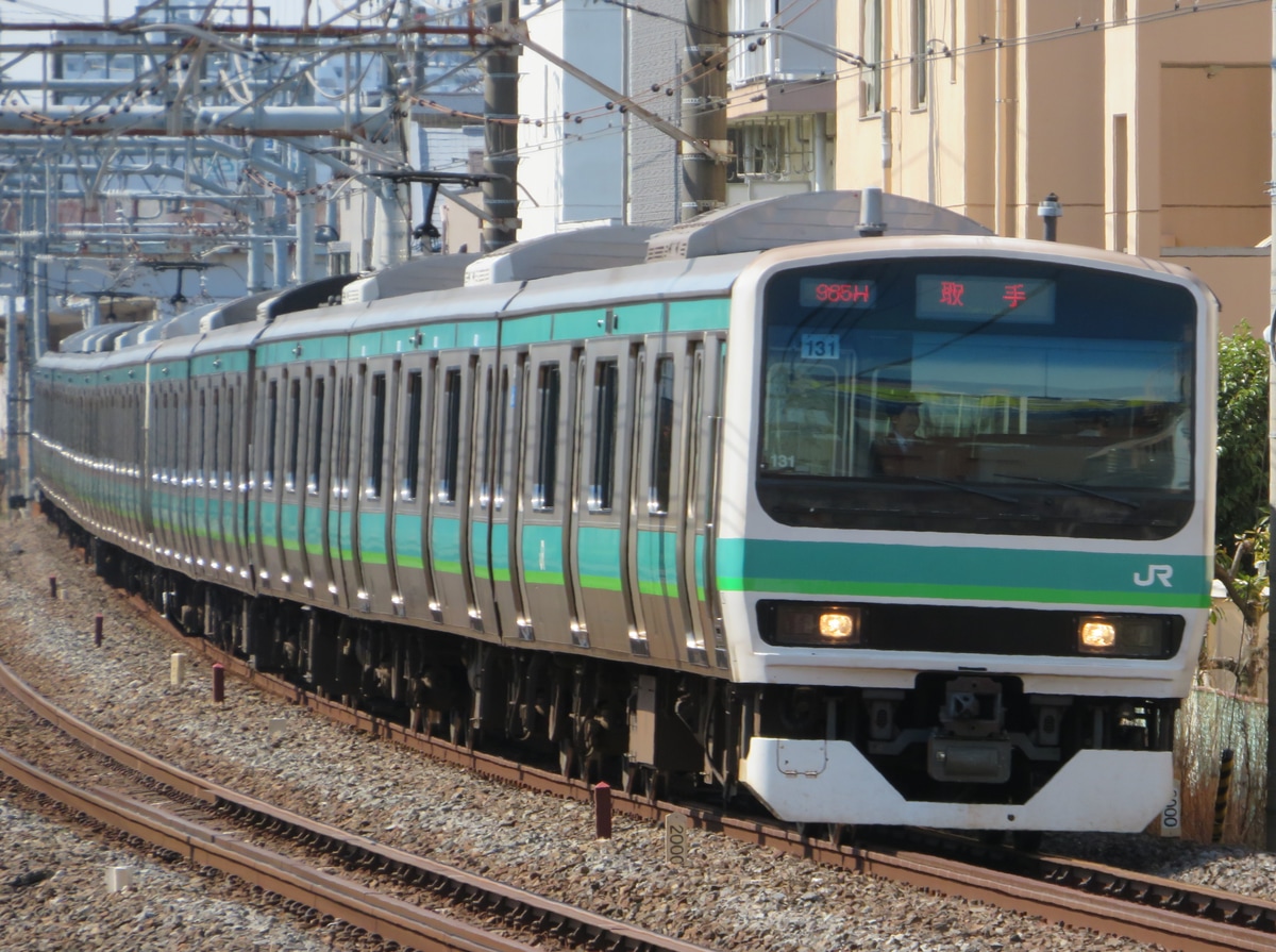 JR東日本 松戸車両センター本区 E231系 マト131編成