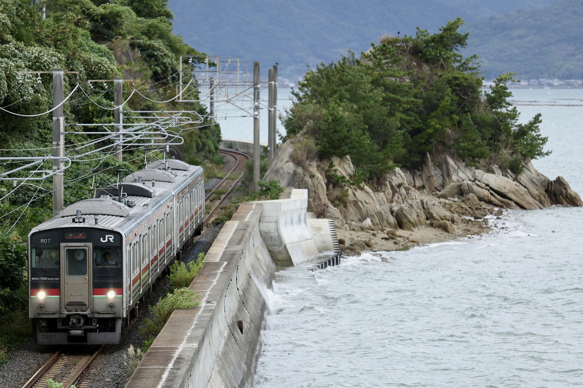 JR四国 高松運転所 7200系 R07編成
