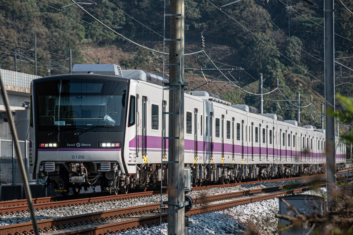 Seoul Metro 고덕車両センター(고덕차량사업소) ソウル市交通局(=서울교통공사,ソウル交通公社,seoul metro) 5000系5次車(新型) 526f