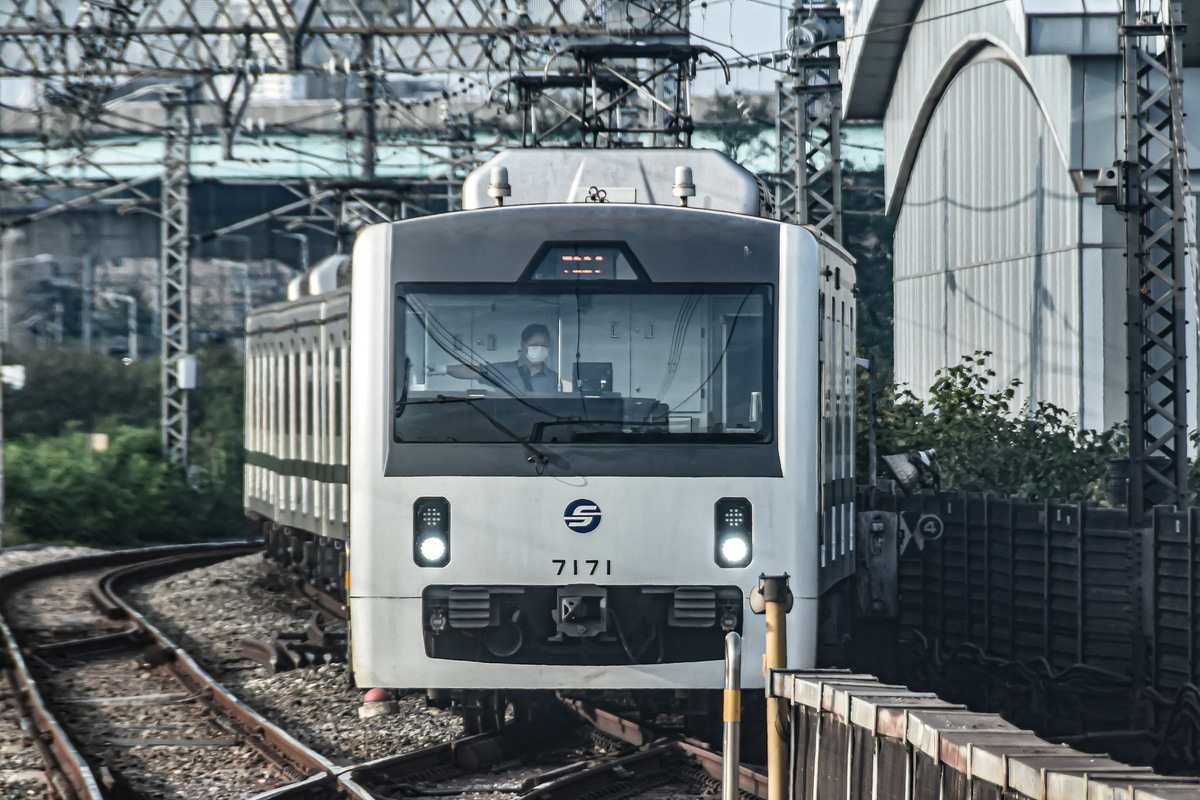 Seoul Metro 천왕車両センター 仁川市交通局(韓国語:仁川交通公社=인천교통공사)7000系4次車 771f