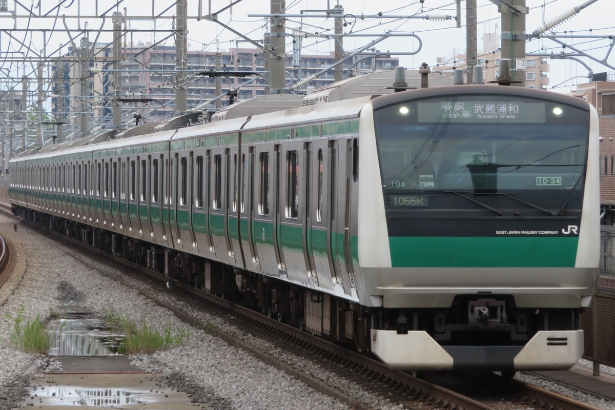 JR東日本 川越車両センター E233系 ハエ104編成
