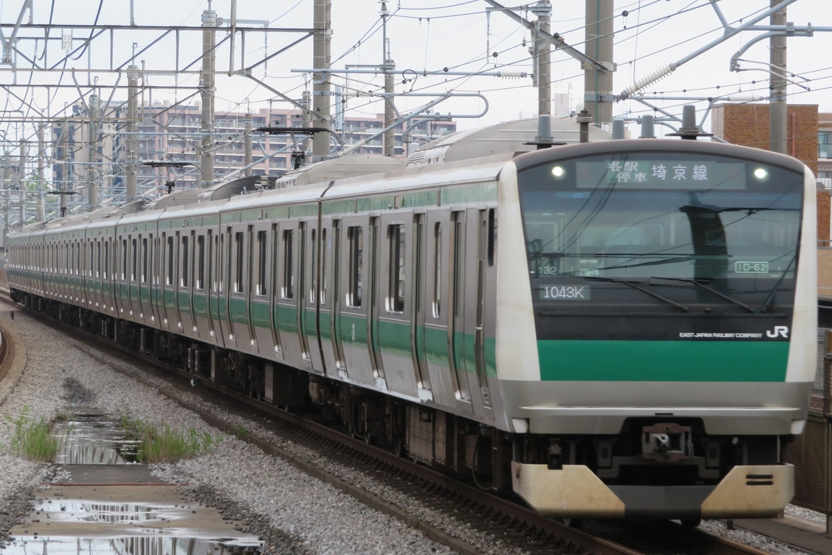 JR東日本 川越車両センター E233系 ハエ132編成