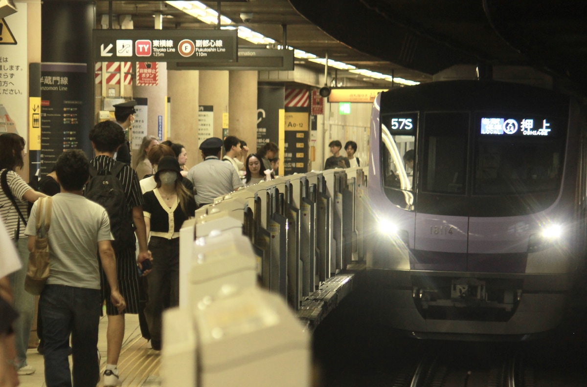 東京メトロ 鷺沼検車区 18000系 18114F