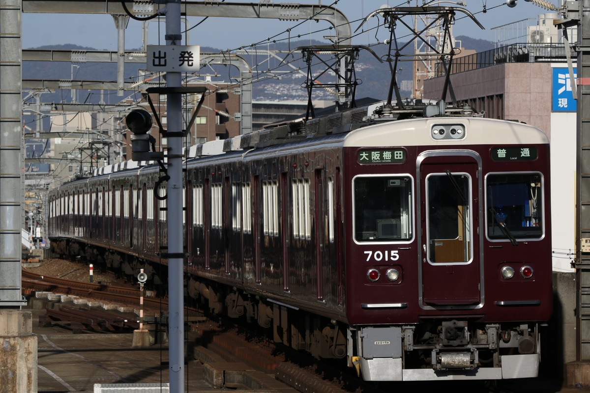 阪急電鉄 平井車庫 7000系 7015F