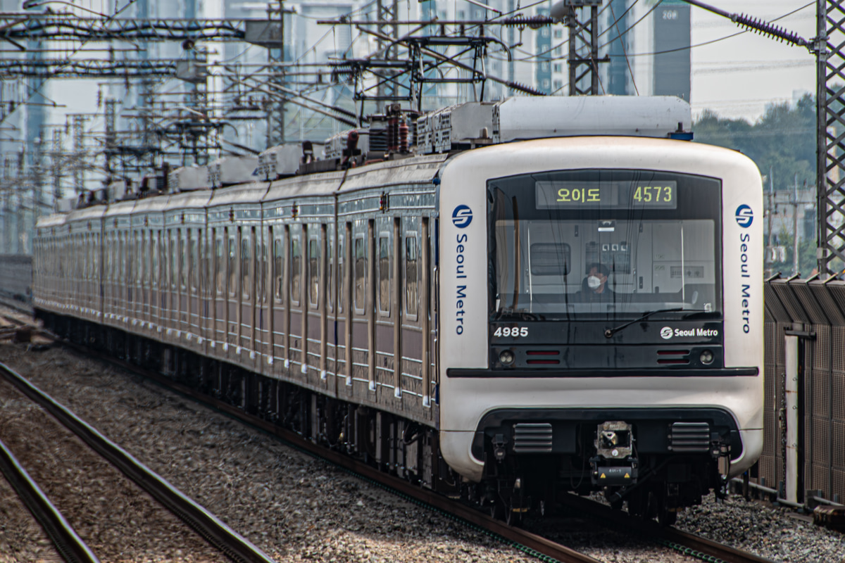 Seoul Metro 창동車両センター 4000系 3次車(2022年デビュー,榛接線向け) 485f