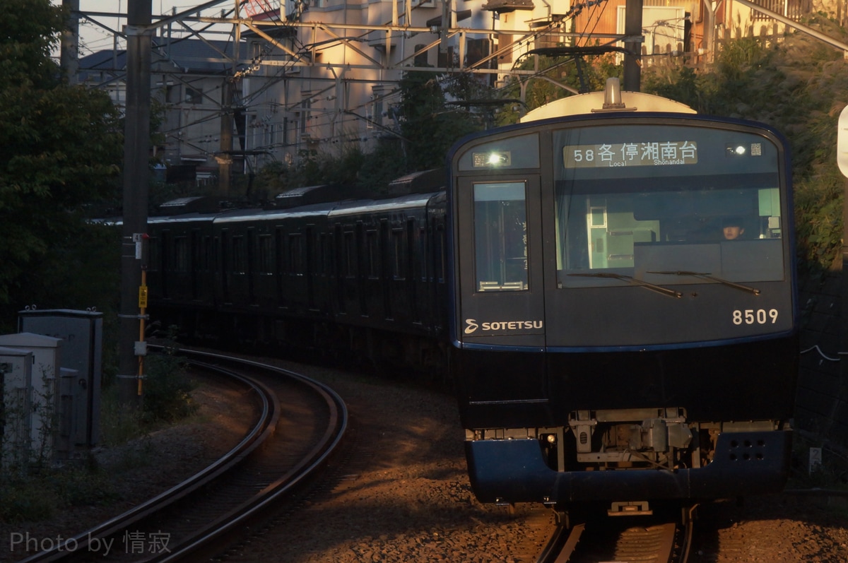 相模鉄道 かしわ台車両センター 8000系 8709f