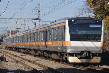 JR東日本E233系トタ青668編成を東中神～西立川間で撮影した画像