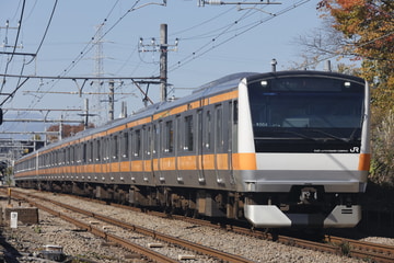 JR東日本E233系トタ青664編成を東中神～西立川間で撮影した画像