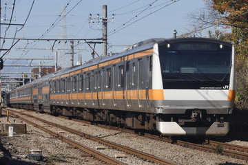 JR東日本E233系トタH56編成を東中神～西立川間で撮影した画像