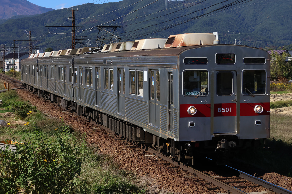 長野電鉄 須坂車両工場 8500系 T1編成