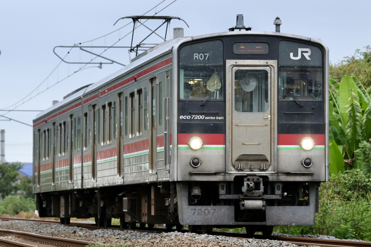 JR四国 高松運転所 7200系 R07編成