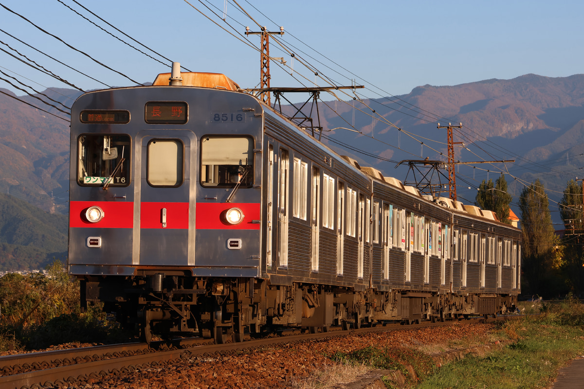 長野電鉄 須坂車両工場 8500系 T6編成