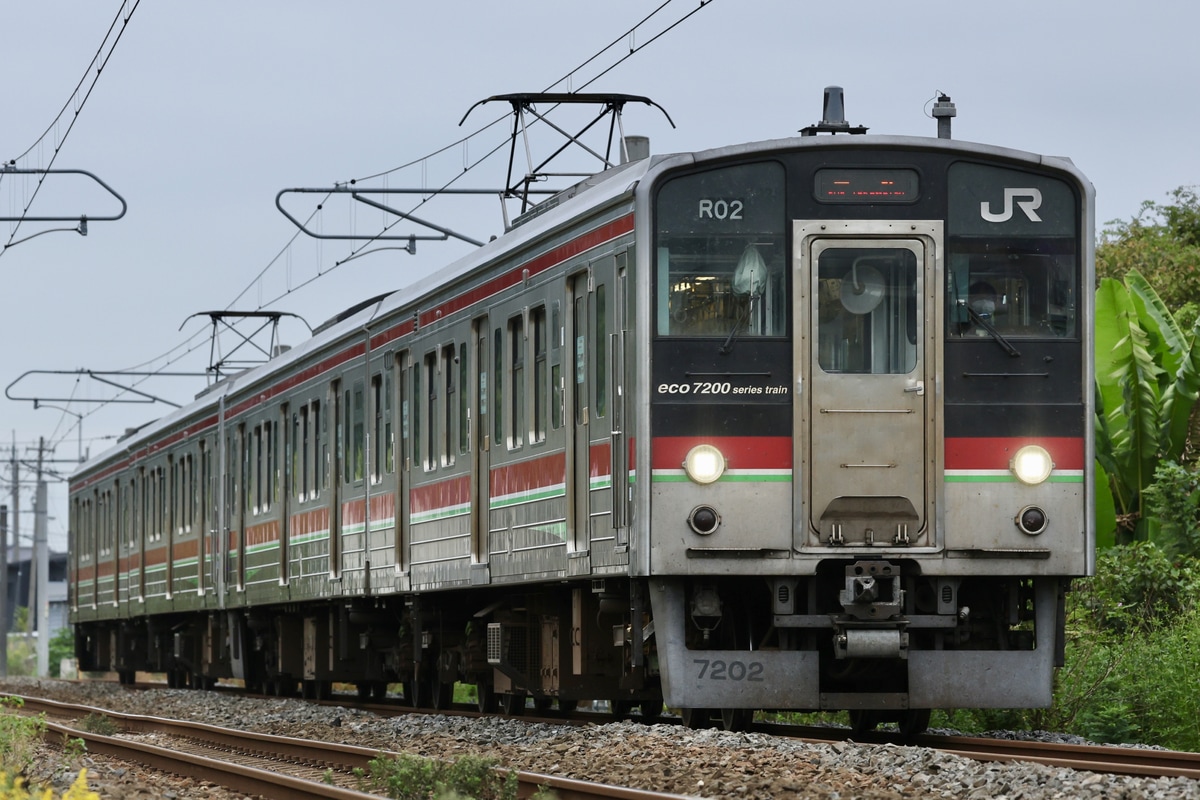 JR四国 高松運転所 7200系 R02編成