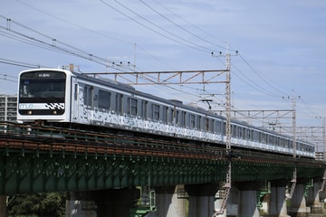 JR東日本209系ハエMue編成を立川～日野間で撮影した画像