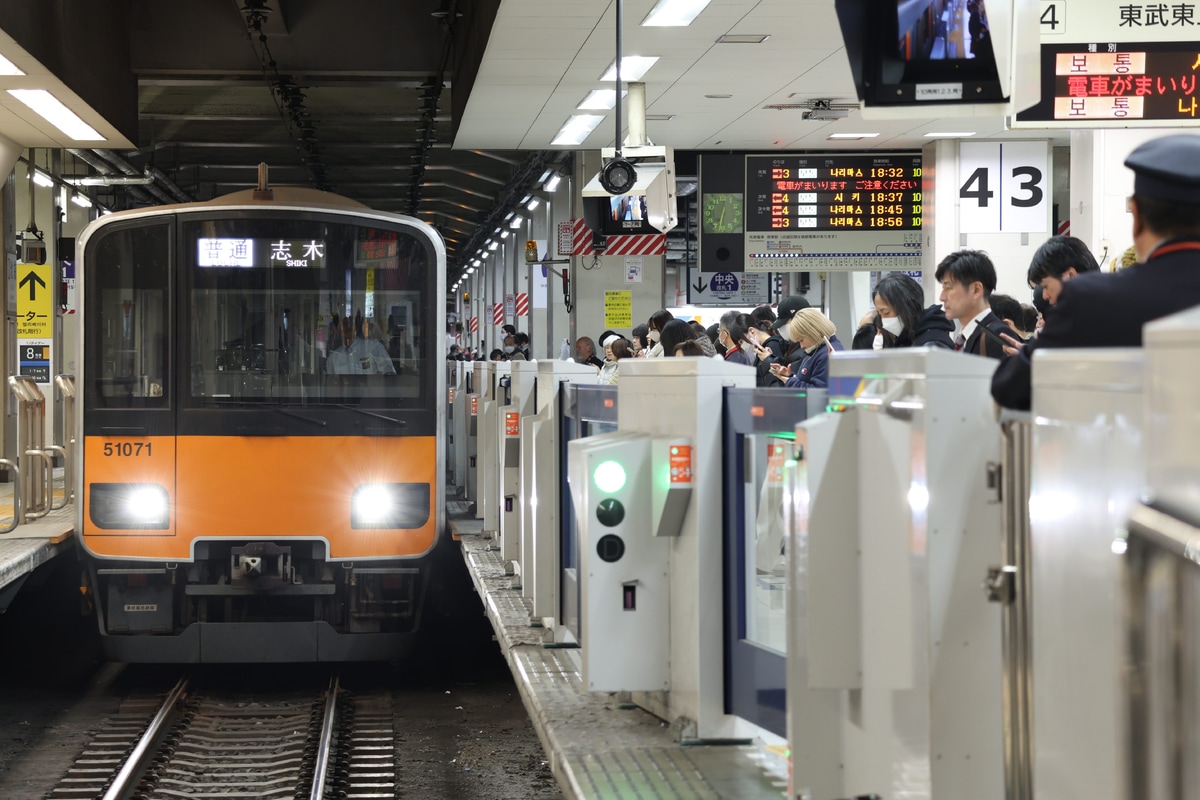 東武鉄道 森林公園検修区 50000系 51071F